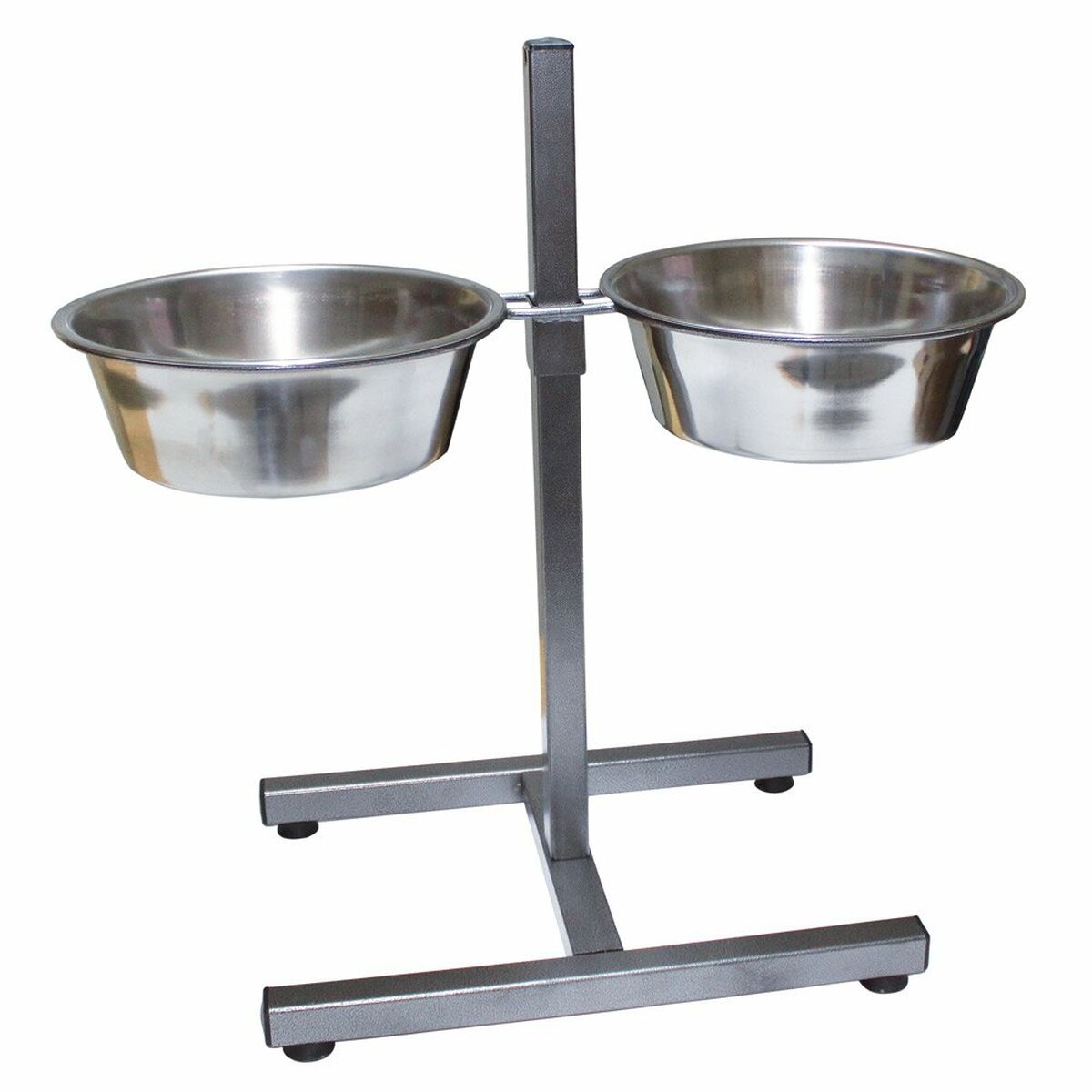 Dog Feeder Trixie 24922 Double 2,8 L Ø 24 cm Stainless steel - Hilman kauppa