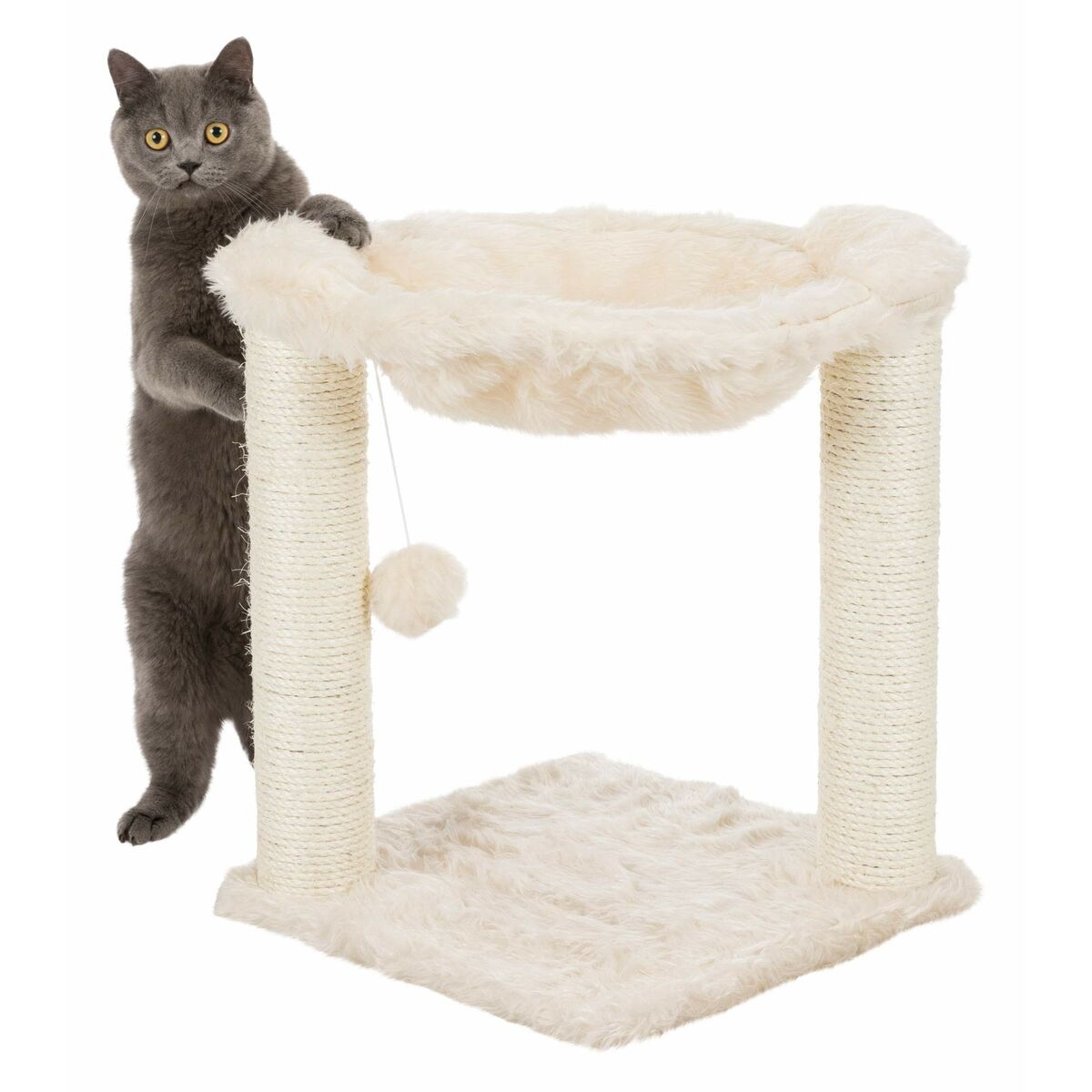 Cat scratching post Trixie Baza Cream Wood Sisal 50 cm - Hilman kauppa