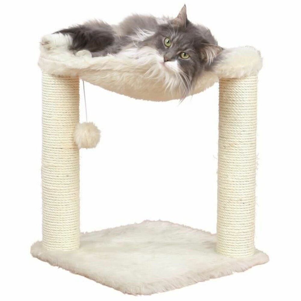 Cat scratching post Trixie Baza Cream Wood Sisal 50 cm - Hilman kauppa