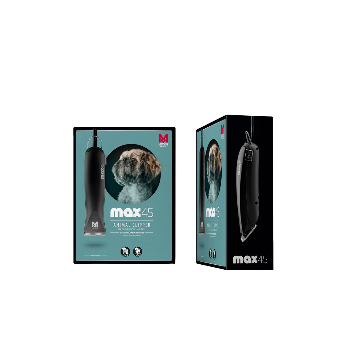 Hair clipper for pets Moser 45 W Black Plastic - Hilman kauppa