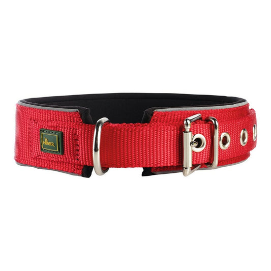 Dog collar Hunter Neoprene Reflect Red (39-46 cm) - Hilman kauppa