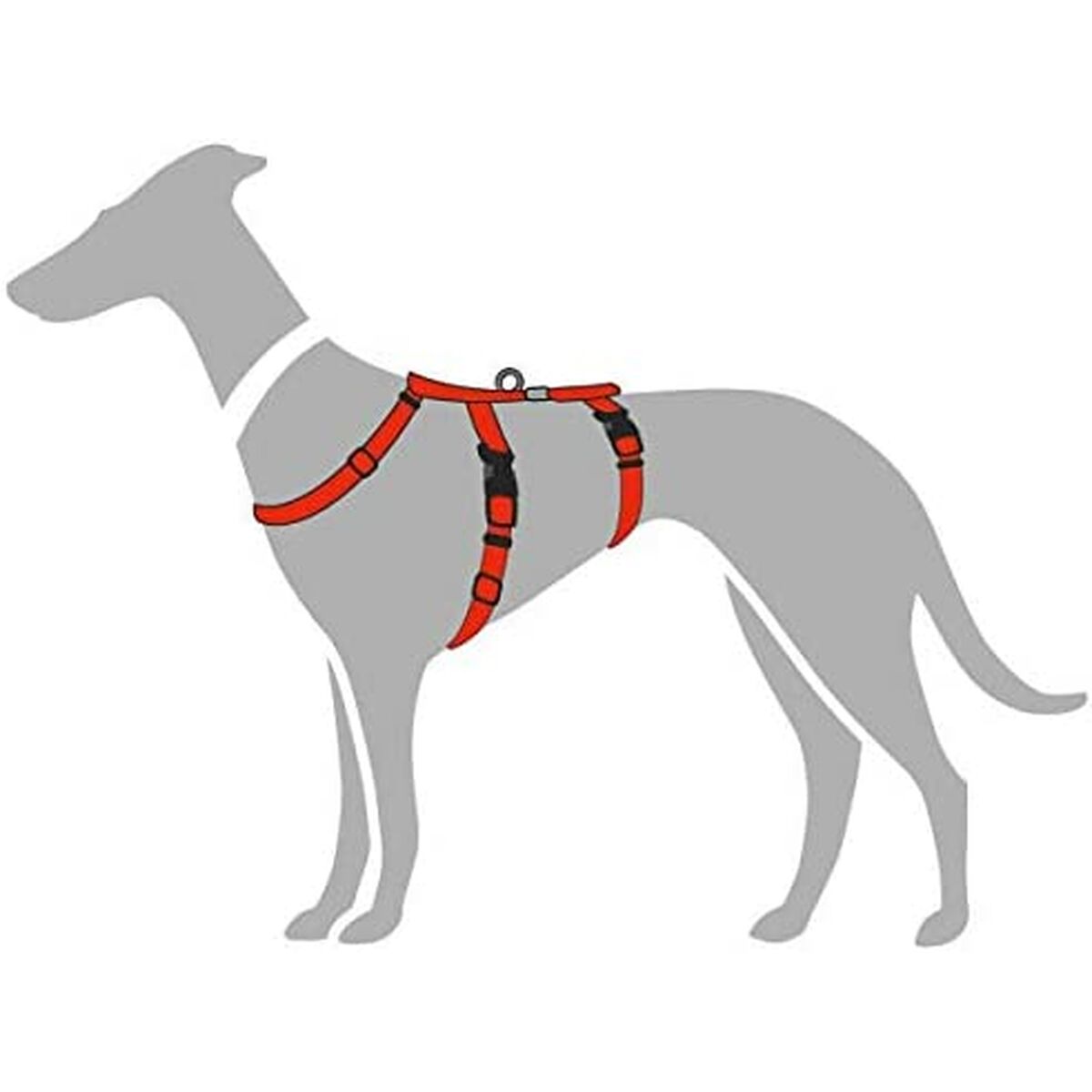 Dog Harness Hunter 48-70 cm Red S/M 36-51 cm - Hilman kauppa