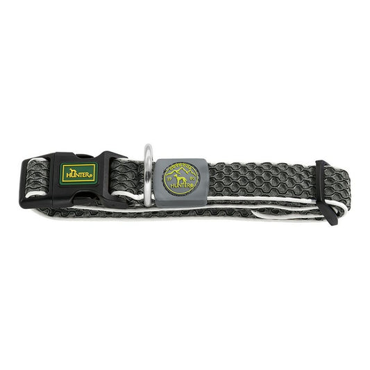 Dog collar Hunter Basic Thread Size M Anthracite (33-50 cm) - Hilman kauppa