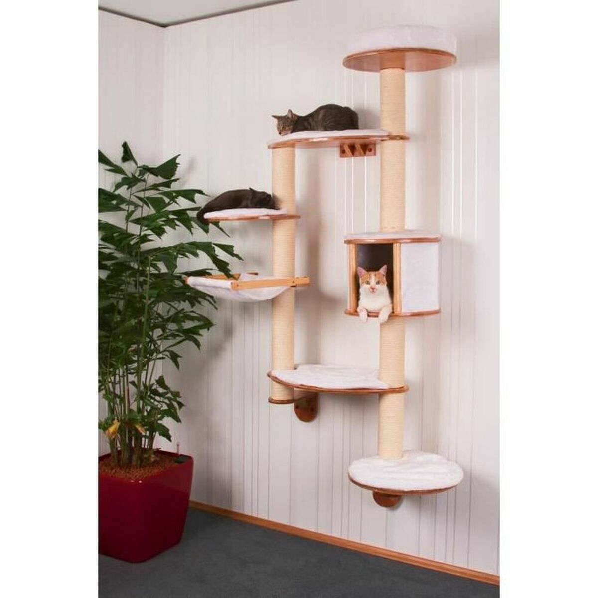 Cat scratching post Kerbl Dolomit XL Wall mounting 185 x 115 cm - Hilman kauppa