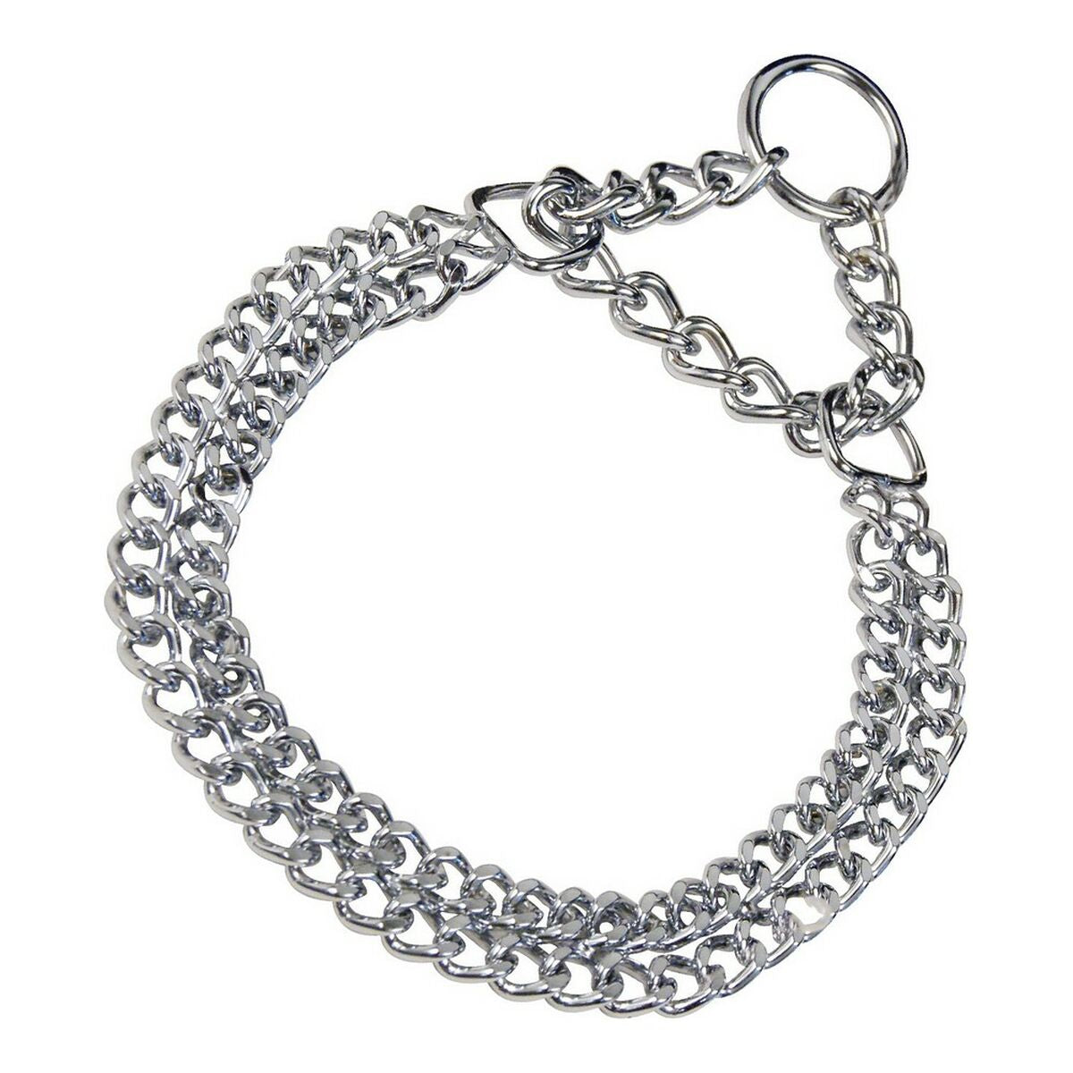 Dog collar Hs Sprenger Silver 2 mm Double Links (50 cm) - Hilman kauppa