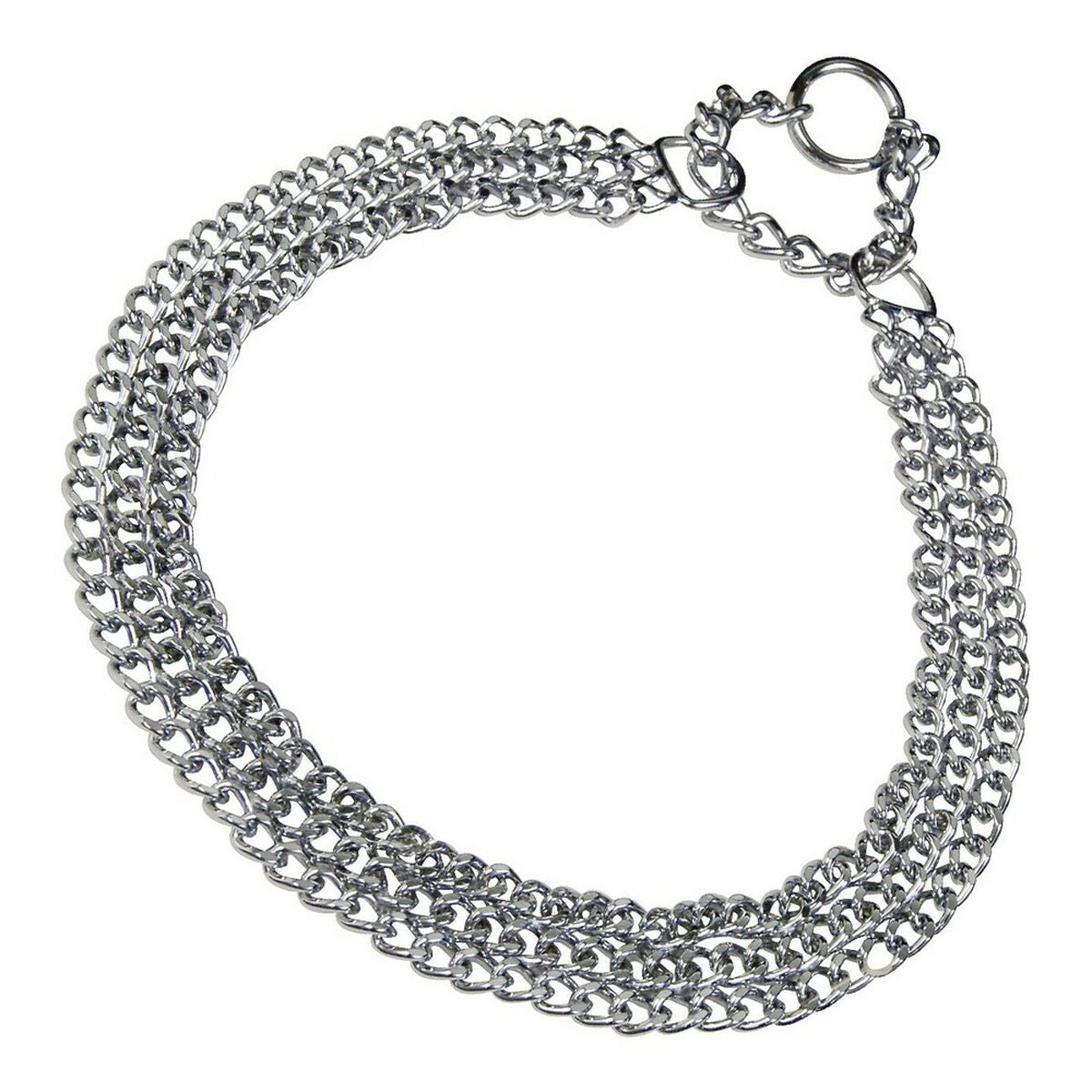 Dog collar Hs Sprenger Silver 2 mm Triple Links (55 cm) - Hilman kauppa