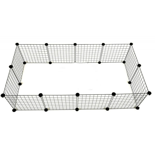 Fence C&c Modular Black 145 x 43 x 75 cm - Hilman kauppa