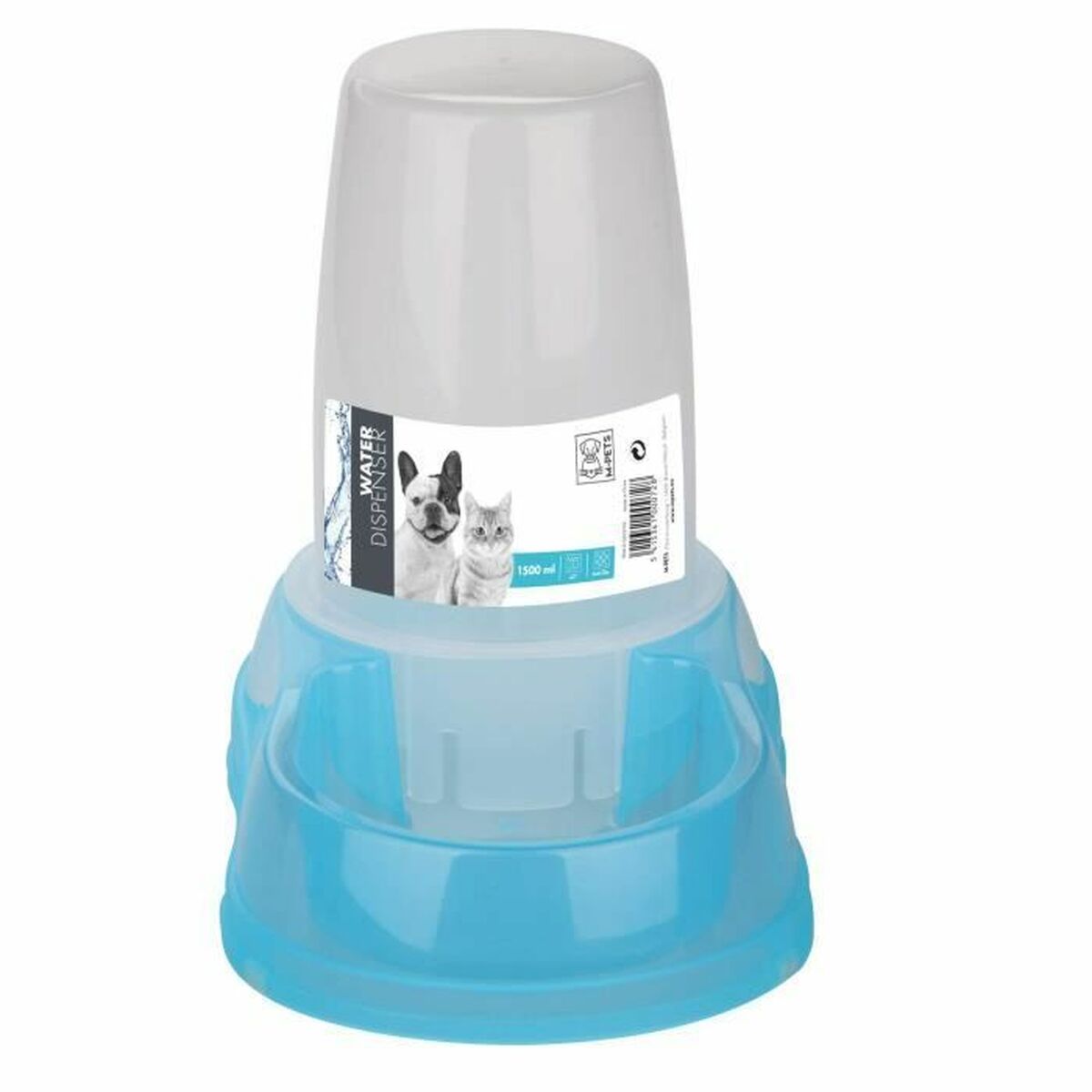 Water Dispenser MPETS Blue Plastic 1,5 L - Hilman kauppa