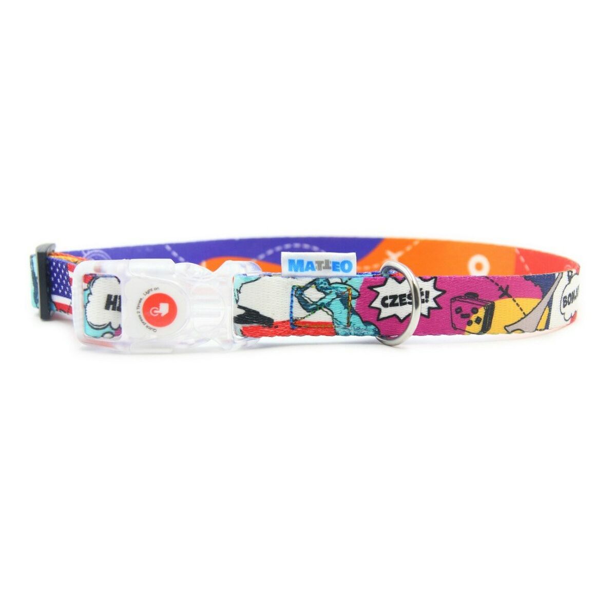 Dog collar Matteo                                 38-65 cm Printed - Hilman kauppa