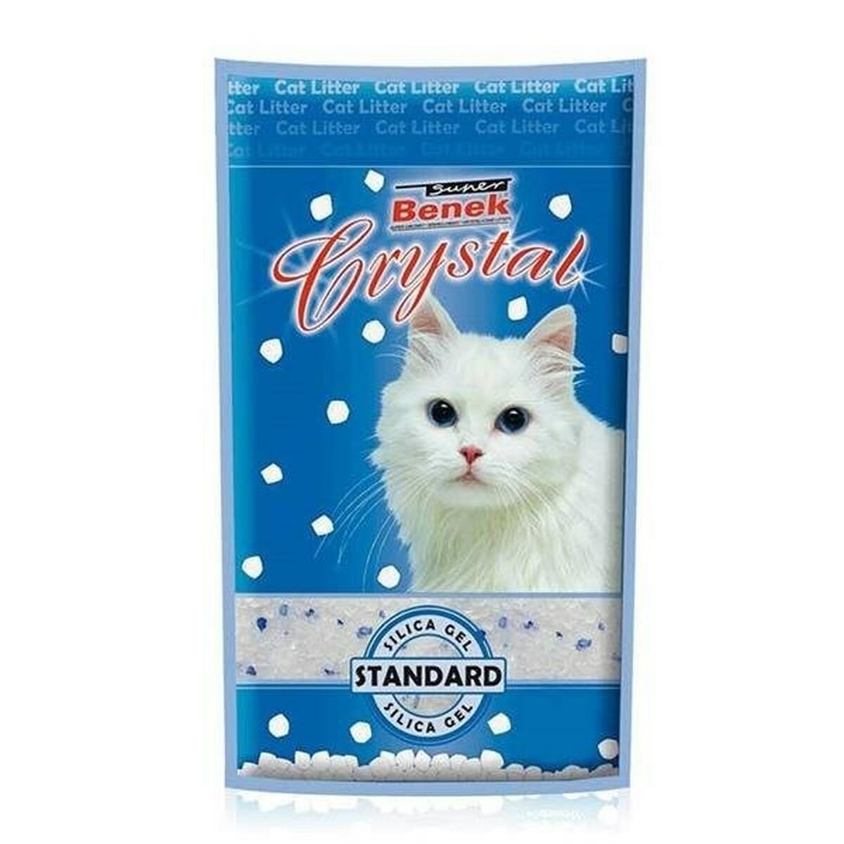 Cat Litter Super Benek Crystal Standard Natural 3,8 L - Hilman kauppa