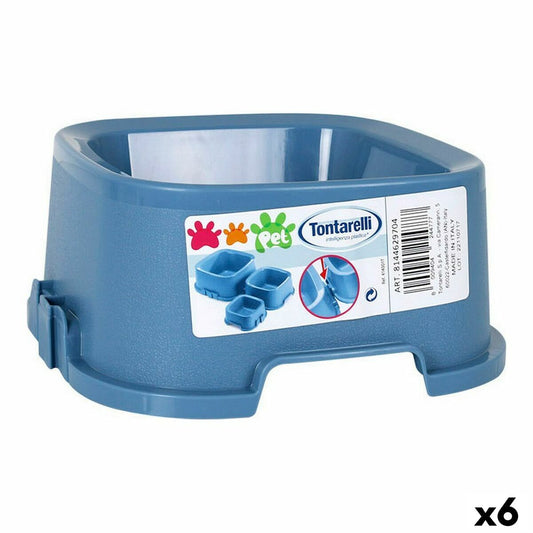 Pet feeding dish Tontarelli Pet 21,5 x 21,5 x 9,4 cm (6 Units) - Hilman kauppa
