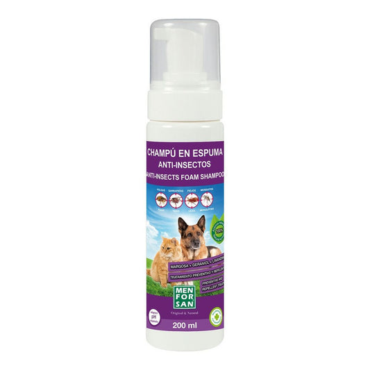 Pet shampoo Menforsan Foam Insect repellant 200 ml - Hilman kauppa