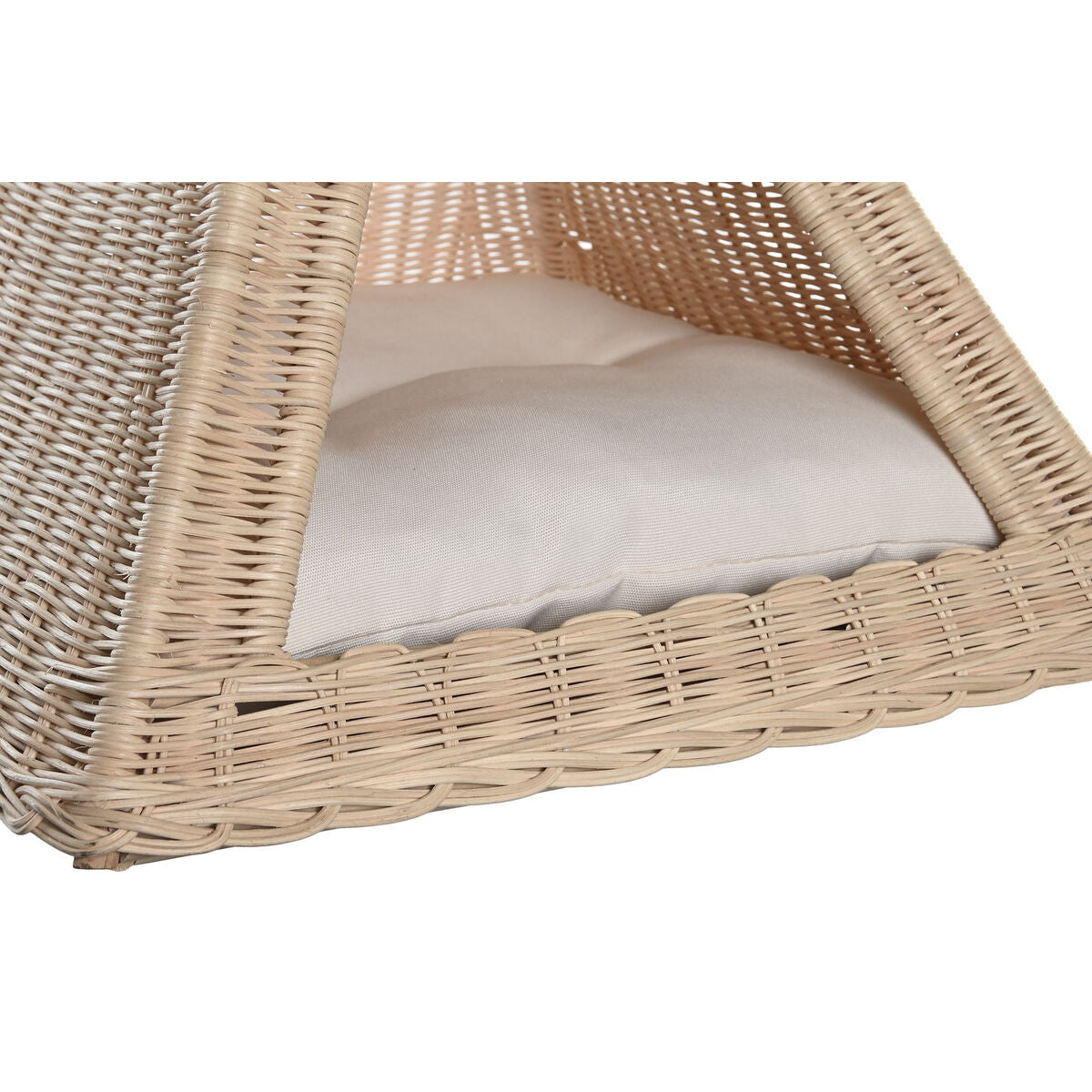 Pet bed DKD Home Decor Natural Rattan 45 x 45 x 45 cm - Hilman kauppa