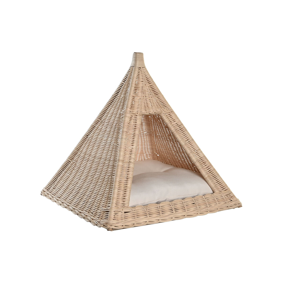 Pet bed DKD Home Decor Natural Rattan 45 x 45 x 45 cm - Hilman kauppa