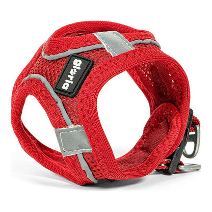 Dog Harness Gloria Air Mesh Trek Star Adjustable Red Size XXXS (18-20 cm) - Hilman kauppa