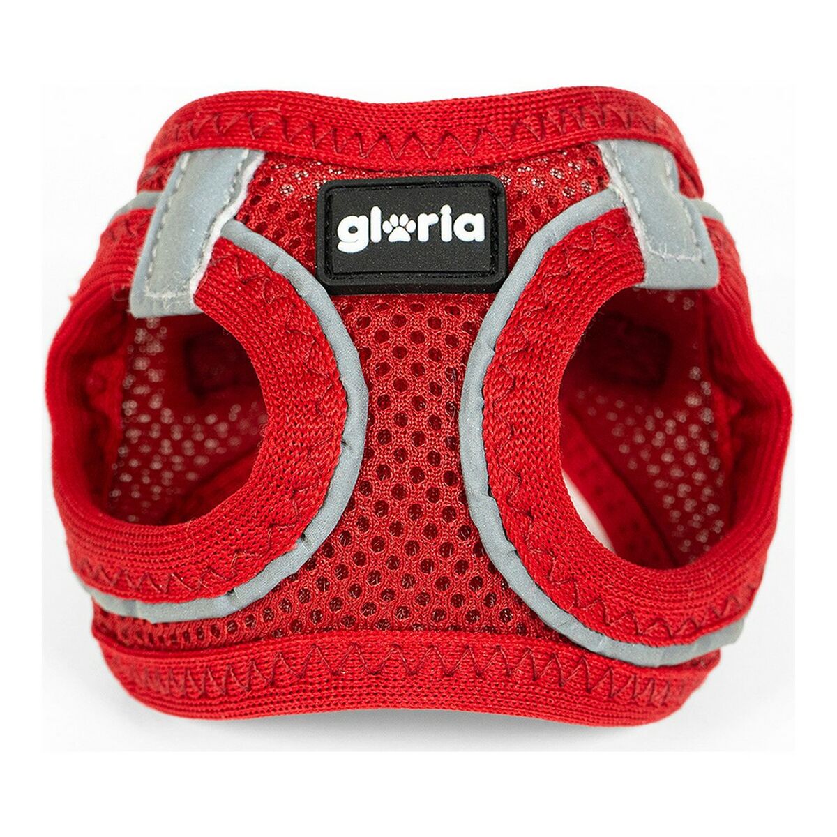 Dog Harness Gloria Air Mesh Trek Star Adjustable Red Size XXXS (18-20 cm) - Hilman kauppa
