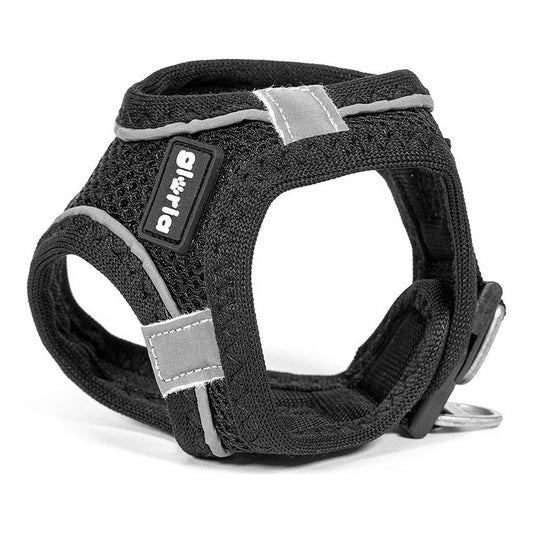 Dog Harness Gloria Air Mesh Trek Star Adjustable Black Size XXXS (18-20 cm) - Hilman kauppa