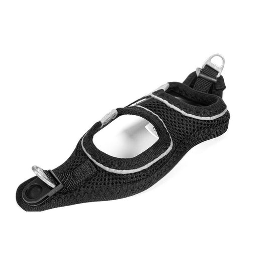 Dog Harness Gloria Air Mesh Star Black Size XXS (24-26 cm) - Hilman kauppa