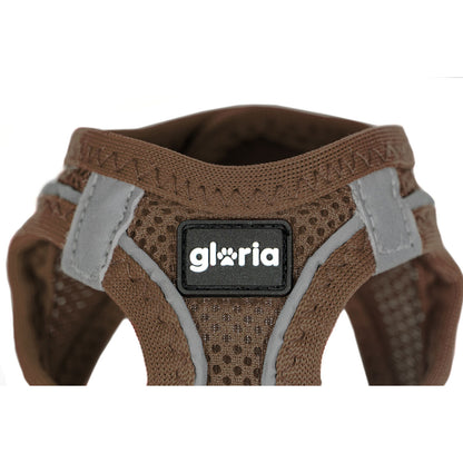 Dog Harness Gloria 28-28,6 cm Brown XXS 24-26 cm - Hilman kauppa