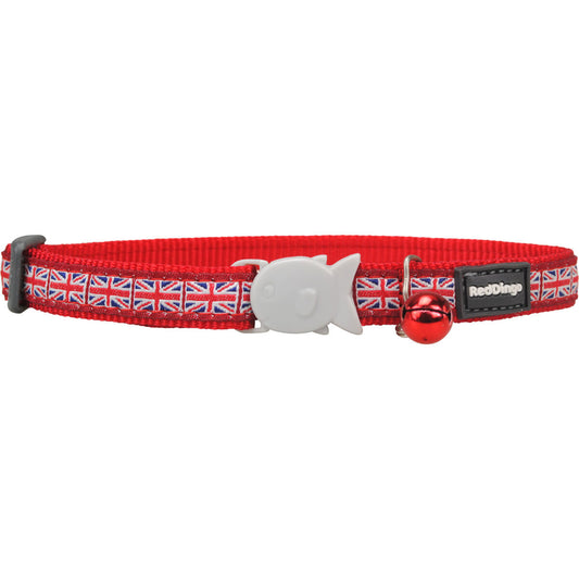 Dog collar Red Dingo STYLE UNION JACK FLAG 41-63 cm - Hilman kauppa