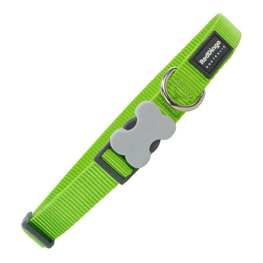 Dog collar Red Dingo Lime (1,5 x 24-36 cm) - Hilman kauppa