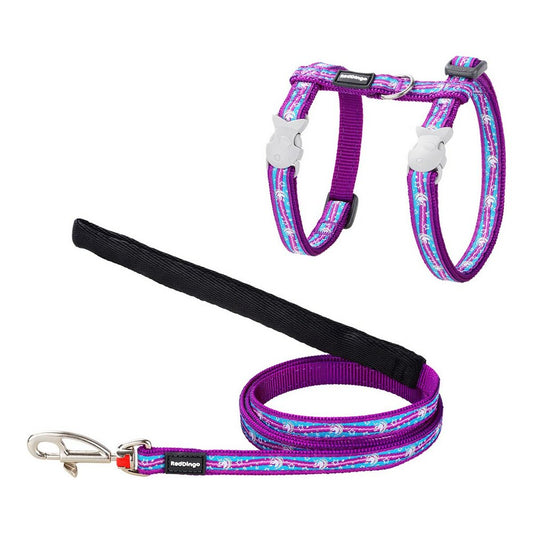 Cat Harness Red Dingo Style Purple Blue Unicorn Strap - Hilman kauppa