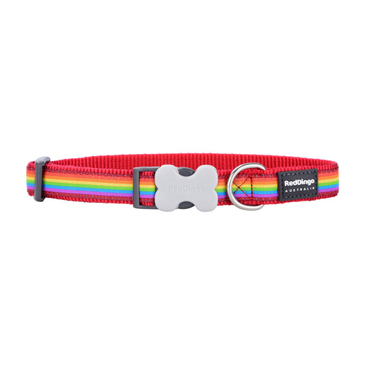 Dog collar Red Dingo Rainbow 20-32 cm Multicolour - Hilman kauppa