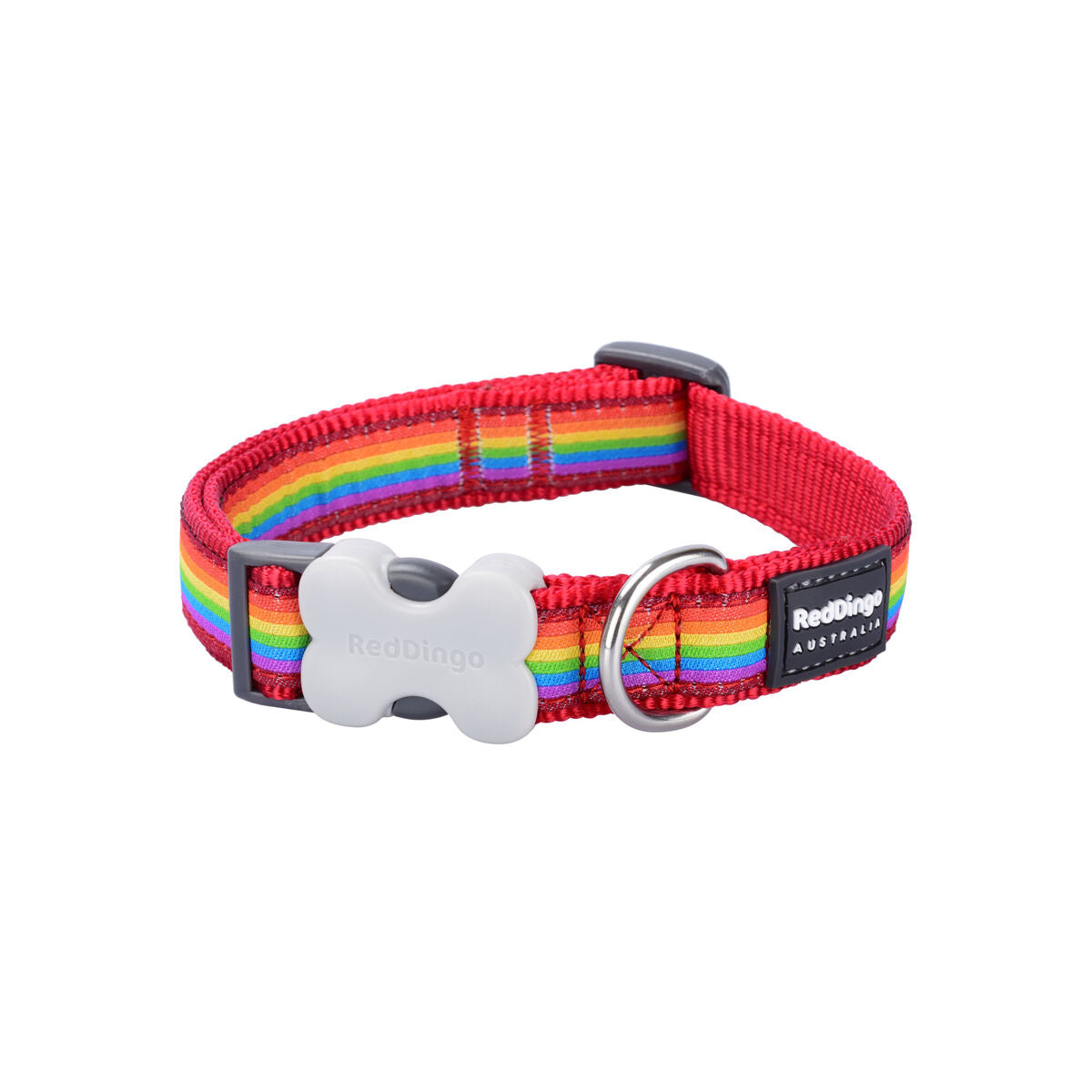 Dog collar Red Dingo Rainbow 20-32 cm Multicolour - Hilman kauppa