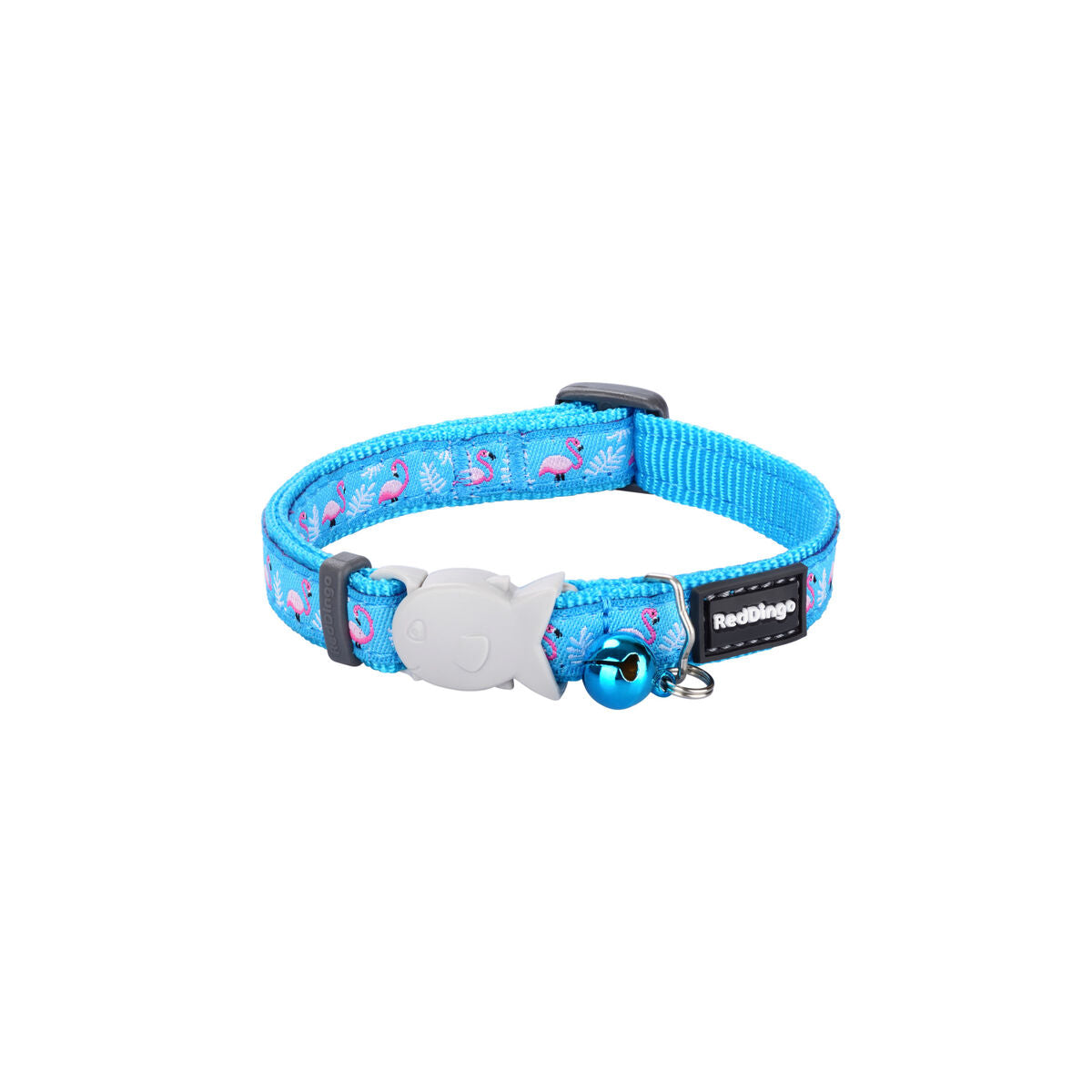 Dog collar Red Dingo STYLE FLAMINGO Turquoise 31-47 cm - Hilman kauppa