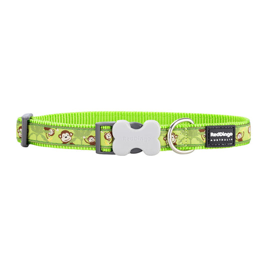 Dog collar Red Dingo Monkey 20-32 cm Green - Hilman kauppa