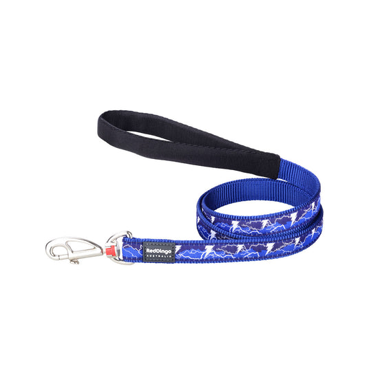 Dog Lead Red Dingo STYLE LIGHTNING Navy Blue 15mm x 120 cm - Hilman kauppa