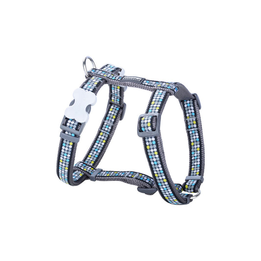 Dog Harness Red Dingo STYLE MODERN ON COOL GREY 36-54 cm 30-48 cm - Hilman kauppa