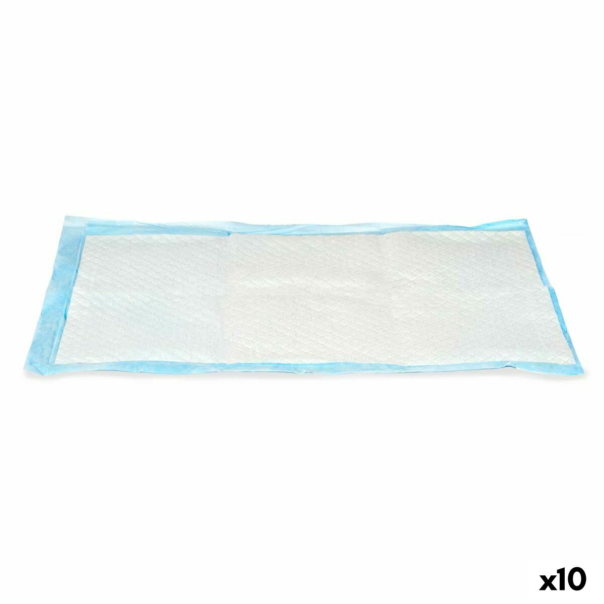 Puppy training pad 40 x 60 cm Blue White Paper Polyethylene (10 Units) - Hilman kauppa