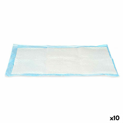 Puppy training pad 40 x 60 cm Blue White Paper Polyethylene (10 Units) - Hilman kauppa