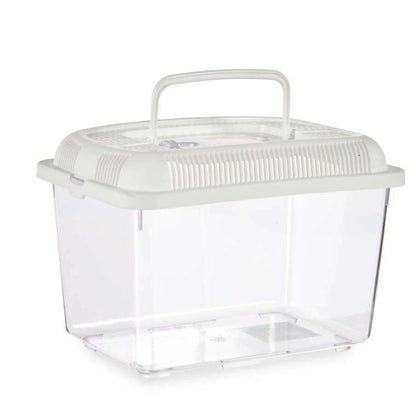 Fish tank With handle Large White Plastic 7 L 20 x 20 x 30 cm (8 Units) - Hilman kauppa