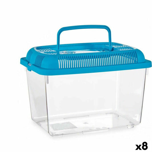 Fish tank With handle Large Blue Plastic 7 L 20 x 20 x 30 cm (8 Units) - Hilman kauppa