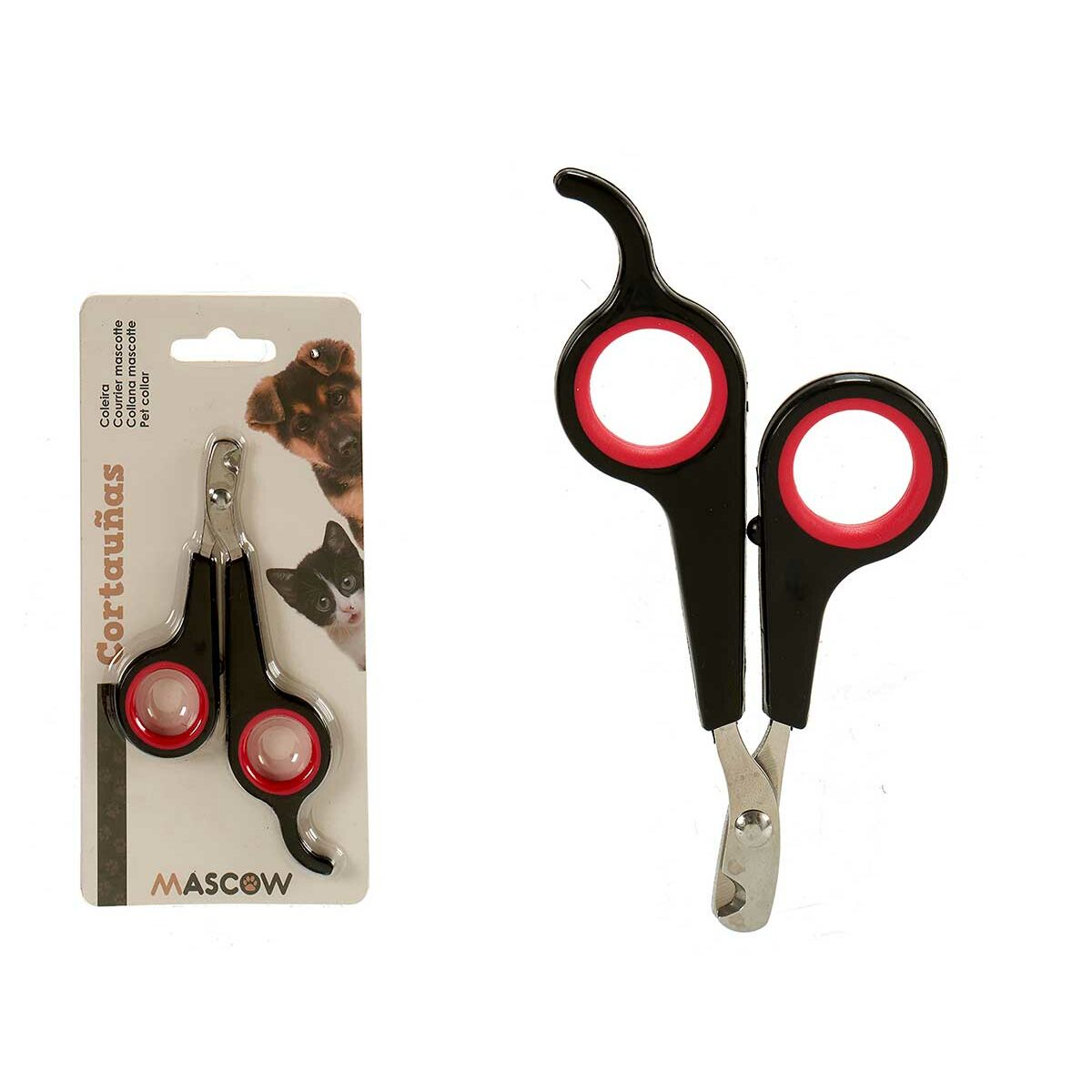 Nail clipper Black Red 6 x 0,5 x 11,5 cm Pets (24 Units) - Hilman kauppa